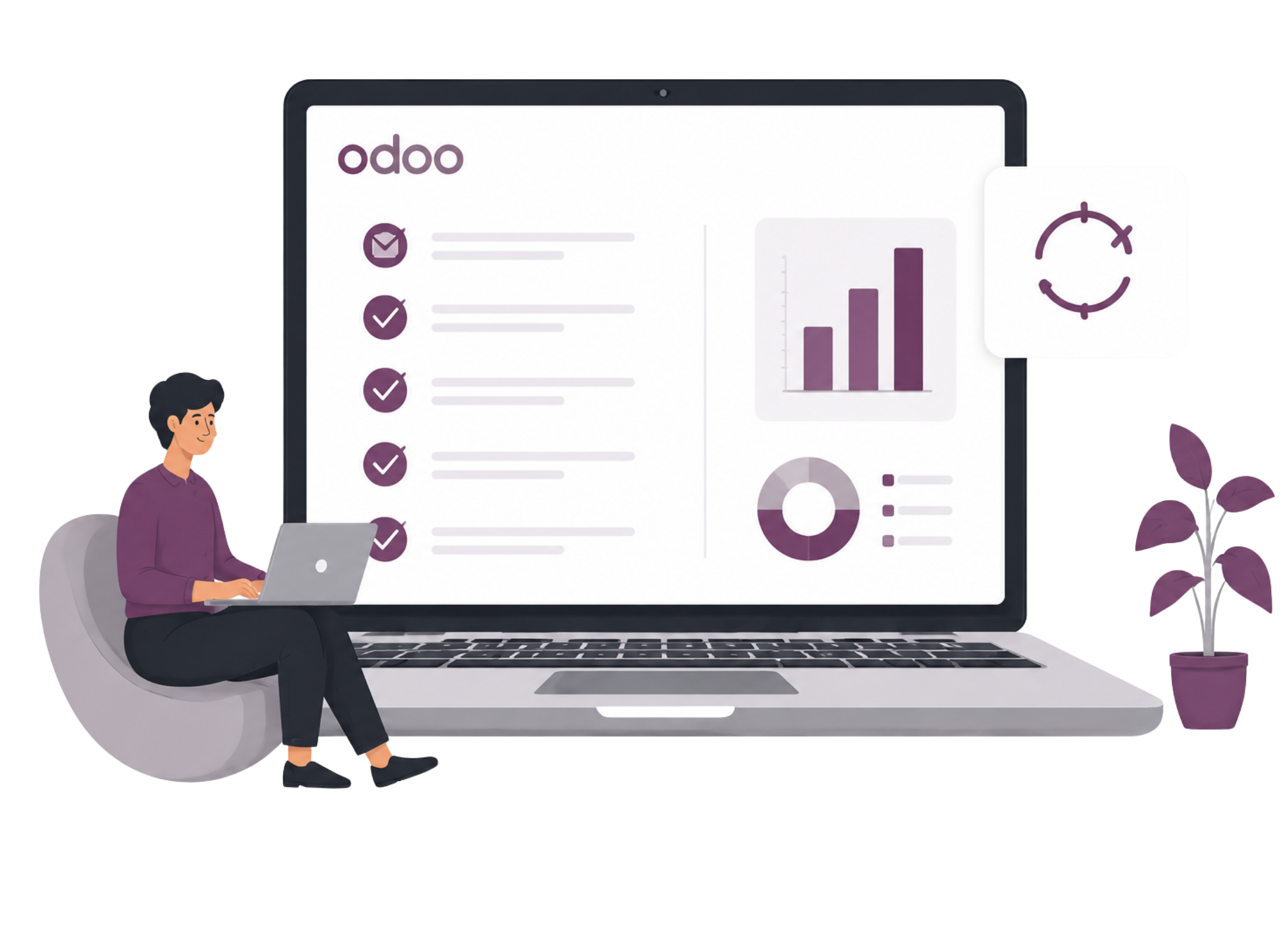 Odoo ERP dashboard